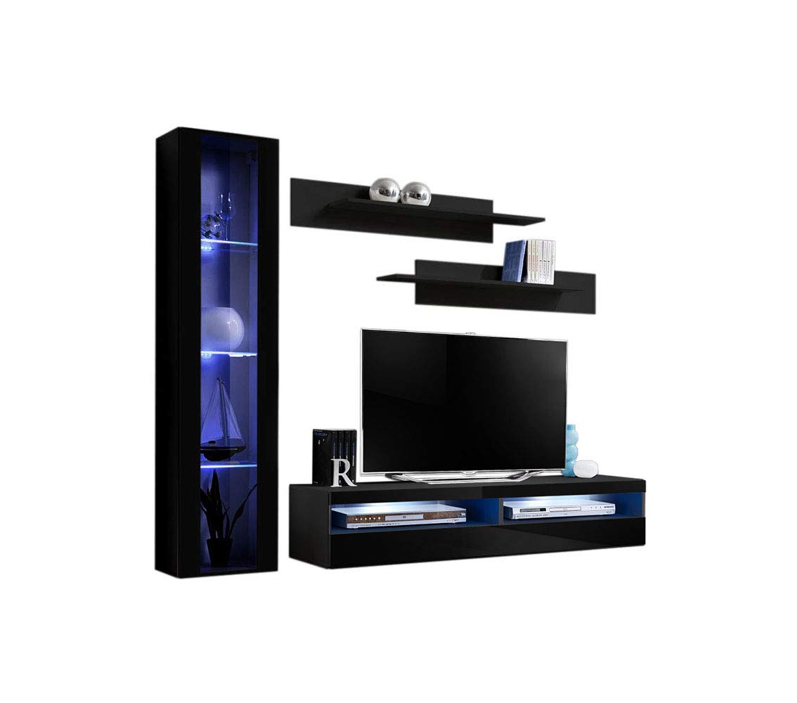 Modern Floating TV Stand with Storage - Wall Mounted Entertainment Center for 35-65 Inch TVs - Perfect for Living Room, Bedroom & Home Theater Setup