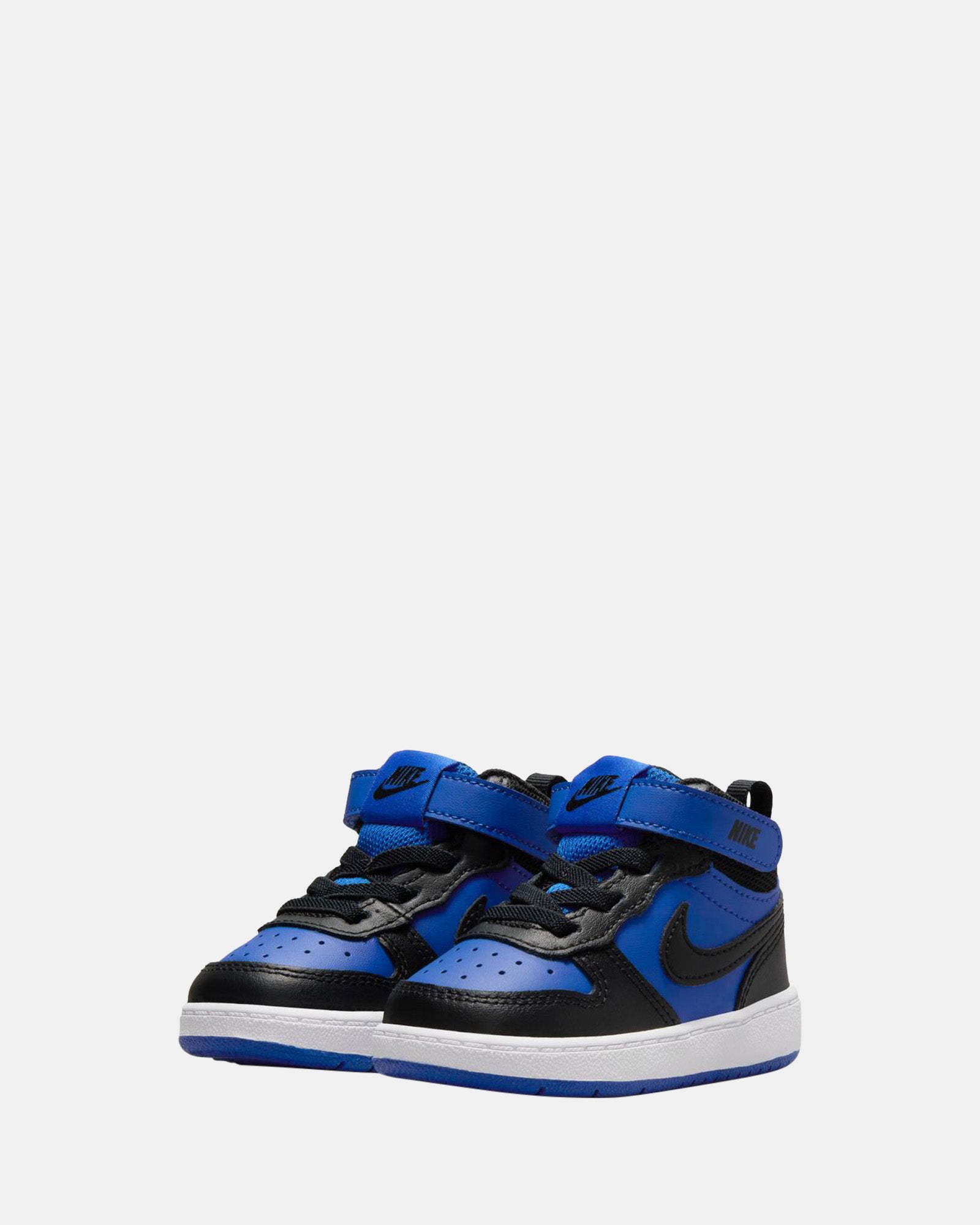 Nike Court Borough Mid 2 Infant Sneakers - Game Royal/Black White Basketball Shoes for Toddlers - Perfect for Playground, School & Casual Wear