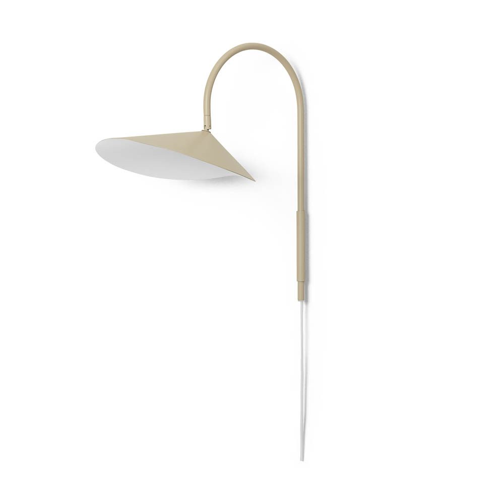 FERM LIVING Arum Swivel Wall Lamp in Cashmere - Modern Adjustable Wall Light for Bedroom, Living Room & Office Decor