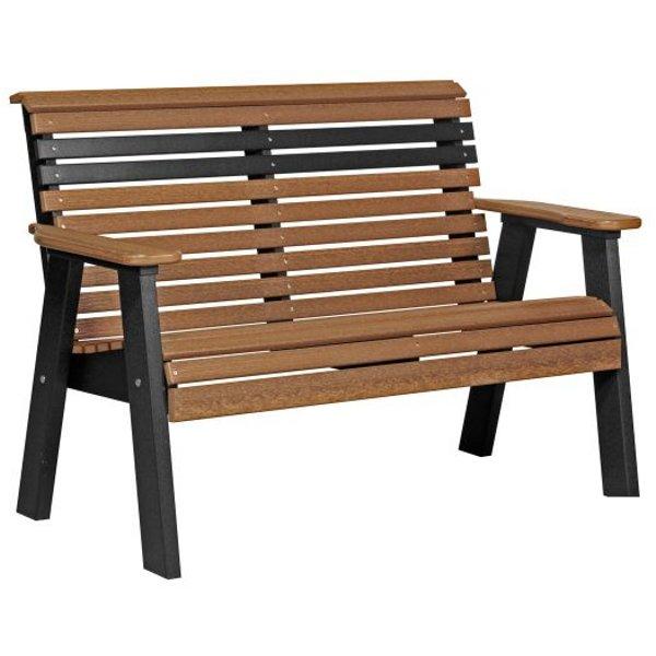 Plain Poly Bench - Durable Outdoor & Indoor Bench for Patio, Garden, Poolside, and Entryway - Weather-Resistant Polyethylene Seating
