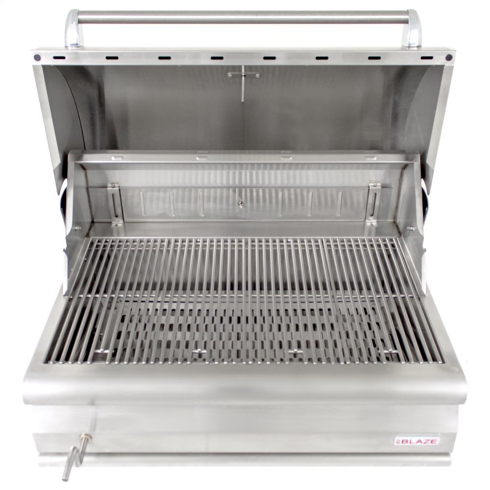 Blaze Grills BLZ4CHAR 32-Inch Premium Charcoal Grill for Outdoor BBQ, Backyard Cooking & Camping – Heavy-Duty Stainless Steel Construction