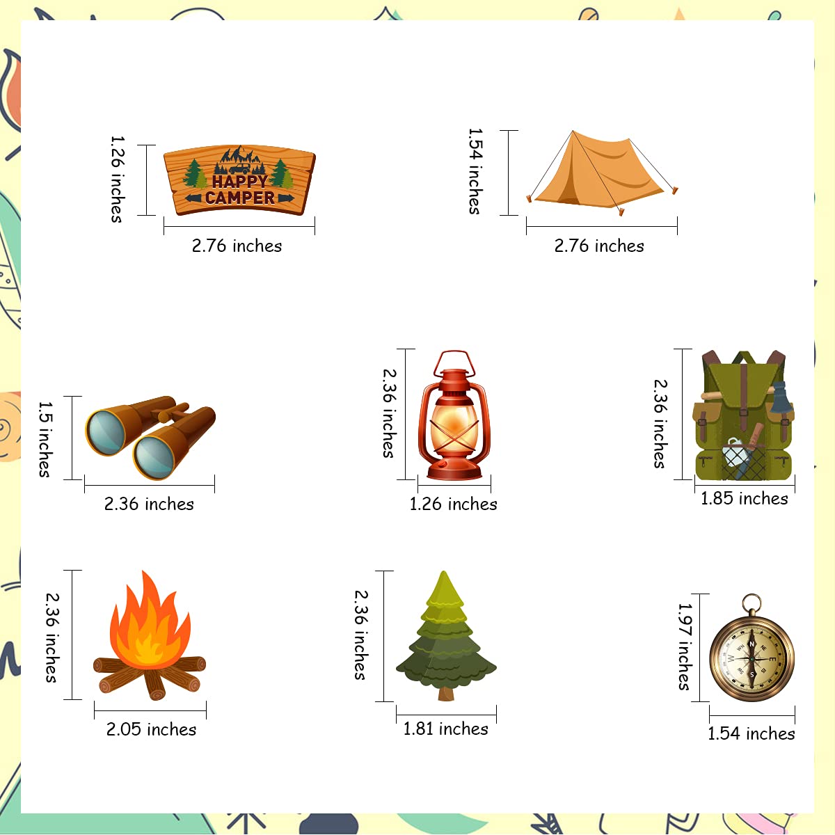 Camping Party Decorations - Welcome to Our Campsite Banner & Camper Garland for Outdoor Adventures, Lumberjack Birthday, Baby Shower | Perfect for Backyard Camping, RV Trips & Themed Parties