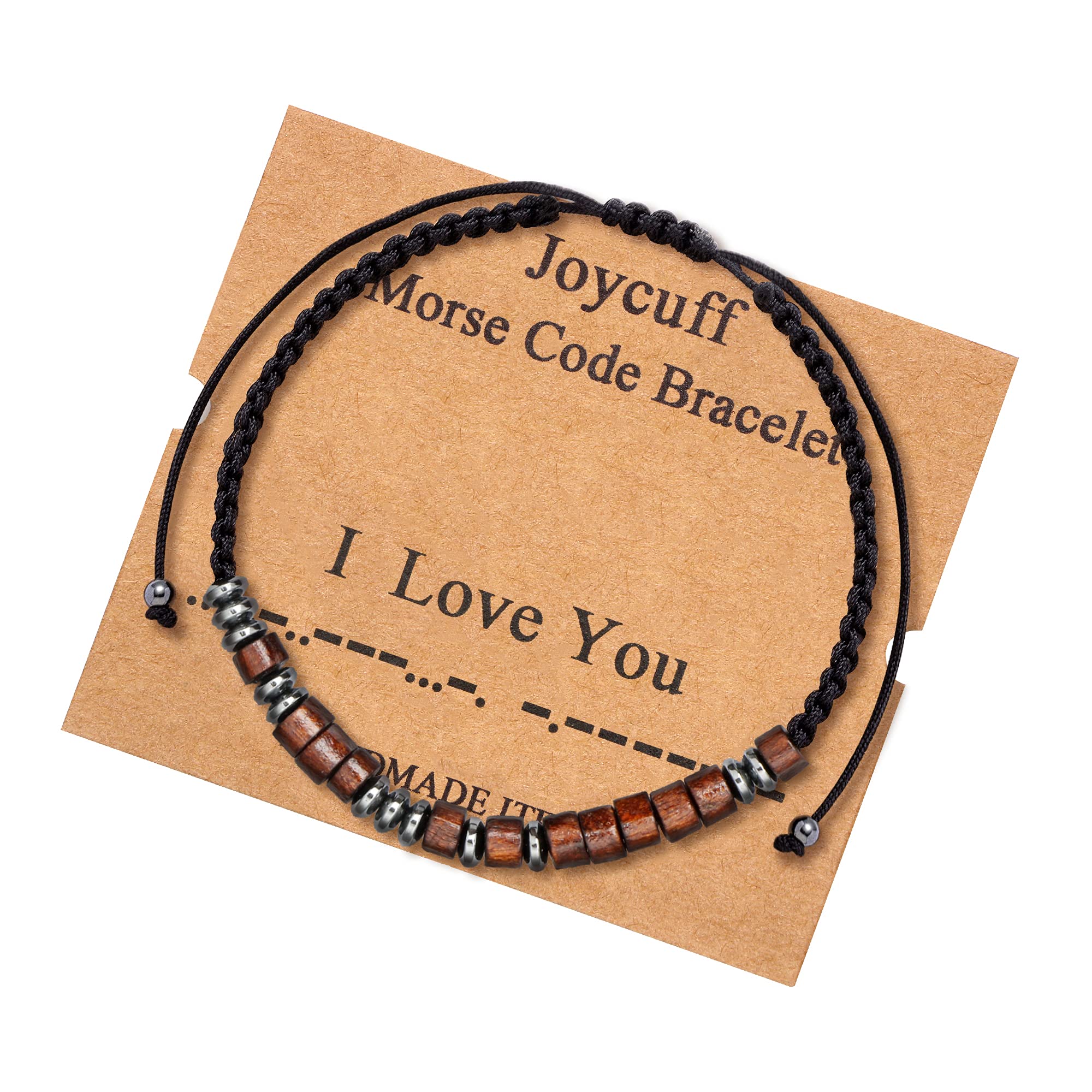 Morse Code Bracelet for Men & Women - Adjustable Silk Beaded Wrap Bracelet - Inspirational & Funny Jewelry Gift for Her, Mom, Daughter, Sister, Wife, Girlfriend - Perfect for Daily Wear, Special Occasions & Thoughtful Gifting