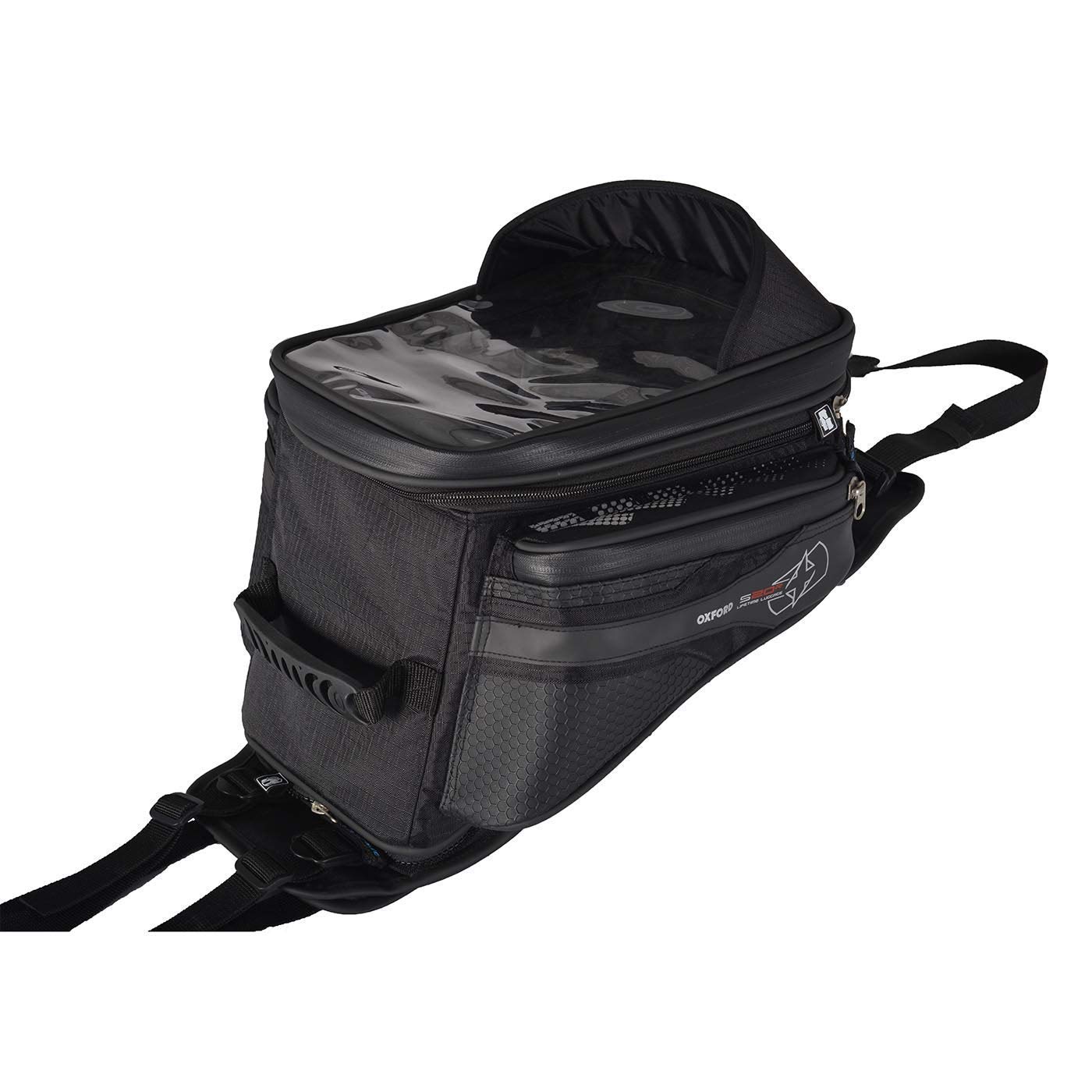 Oxford R-Series Q20R Quick Release Adventure Motorcycle Tank Bag - Waterproof & Durable for Touring, Commuting & Long Rides