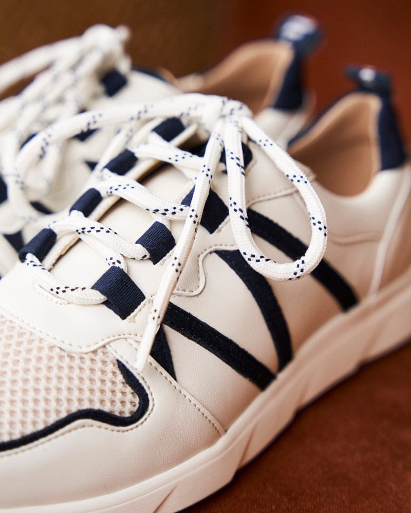 Eco-Friendly Unisex Vegan Leather Sneakers - Recycled Chamois Material | Midnight Blue | Casual Walking & Sustainable Fashion