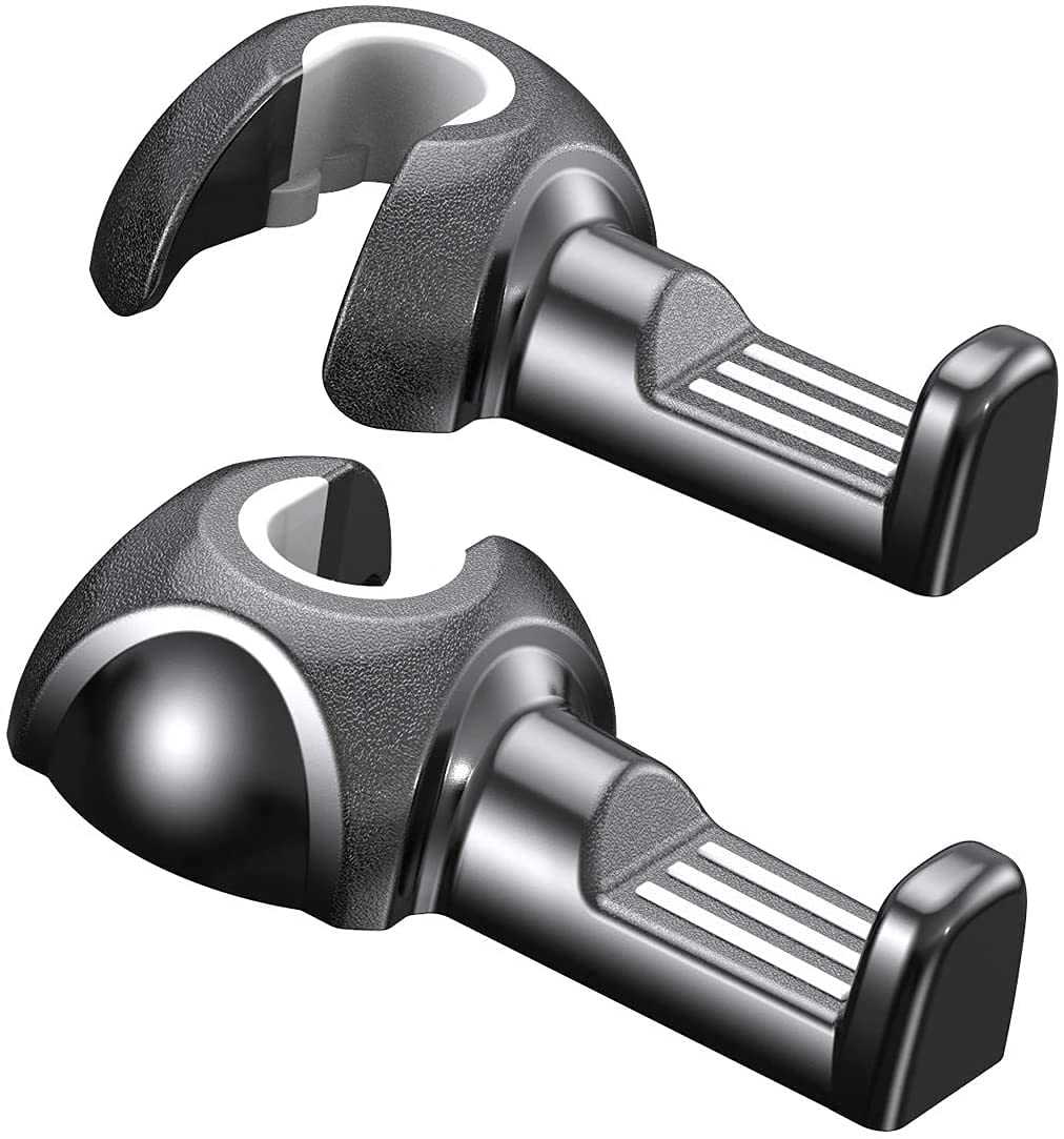 Humixx 2 Pack Car Seat Hooks - Heavy Duty Headrest Hooks for Purses, Groceries & Shopping Bags - Perfect for Road Trips, School Drop-offs & Grocery Hauling
