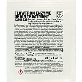 Stearns Flowtron Enzyme Drain Treatment - 1 oz Packs, 72 Packs/Case (2508626) | Fast-Acting Drain Cleaner for Kitchen Sink, Shower & Bathtub Clogs | Septic Safe & Eco-Friendly Solution