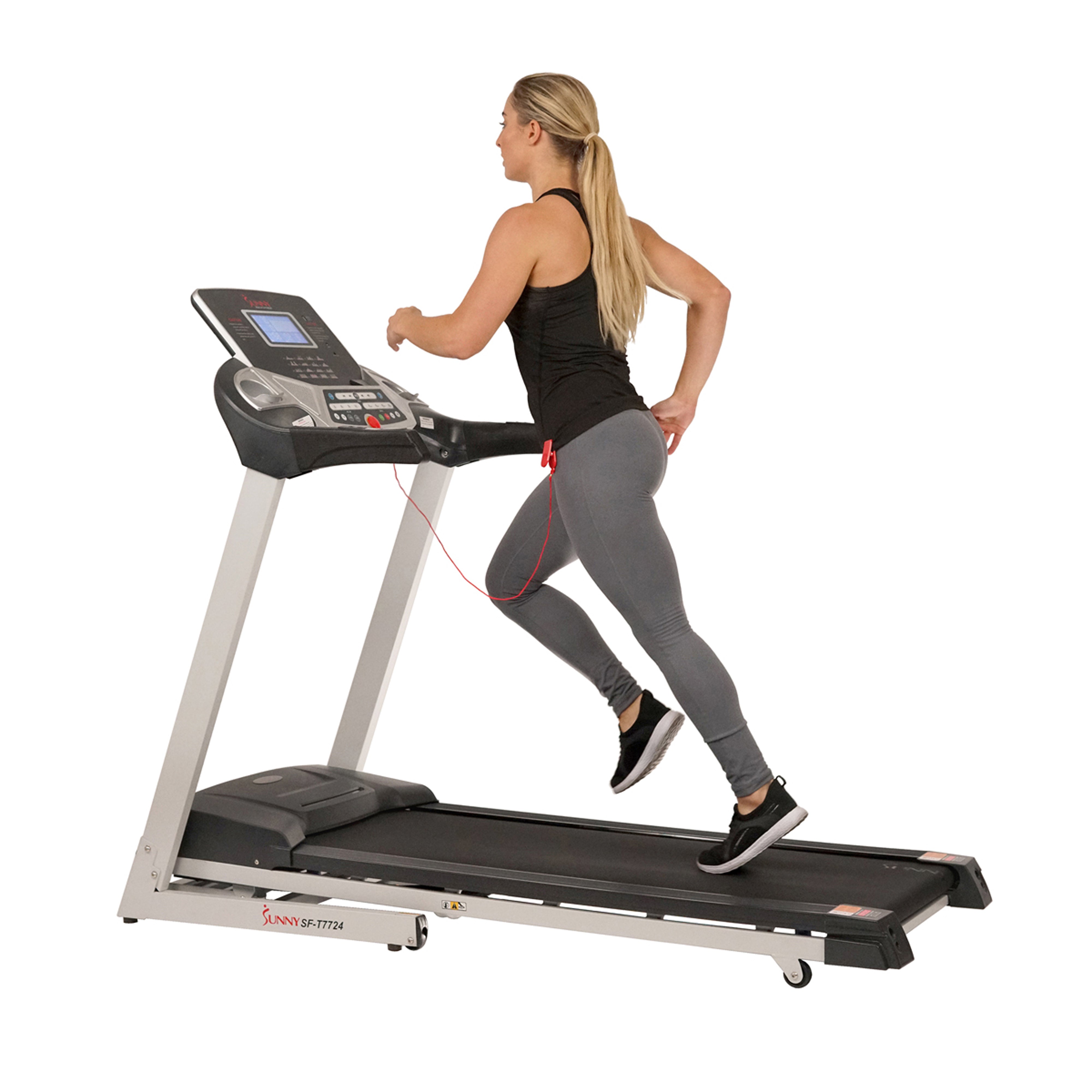 Energy Flex Motorized Treadmill with Automatic Incline - Home Gym Cardio Equipment for Running & Walking Workouts - Perfect for Small Spaces & Home Fitness
