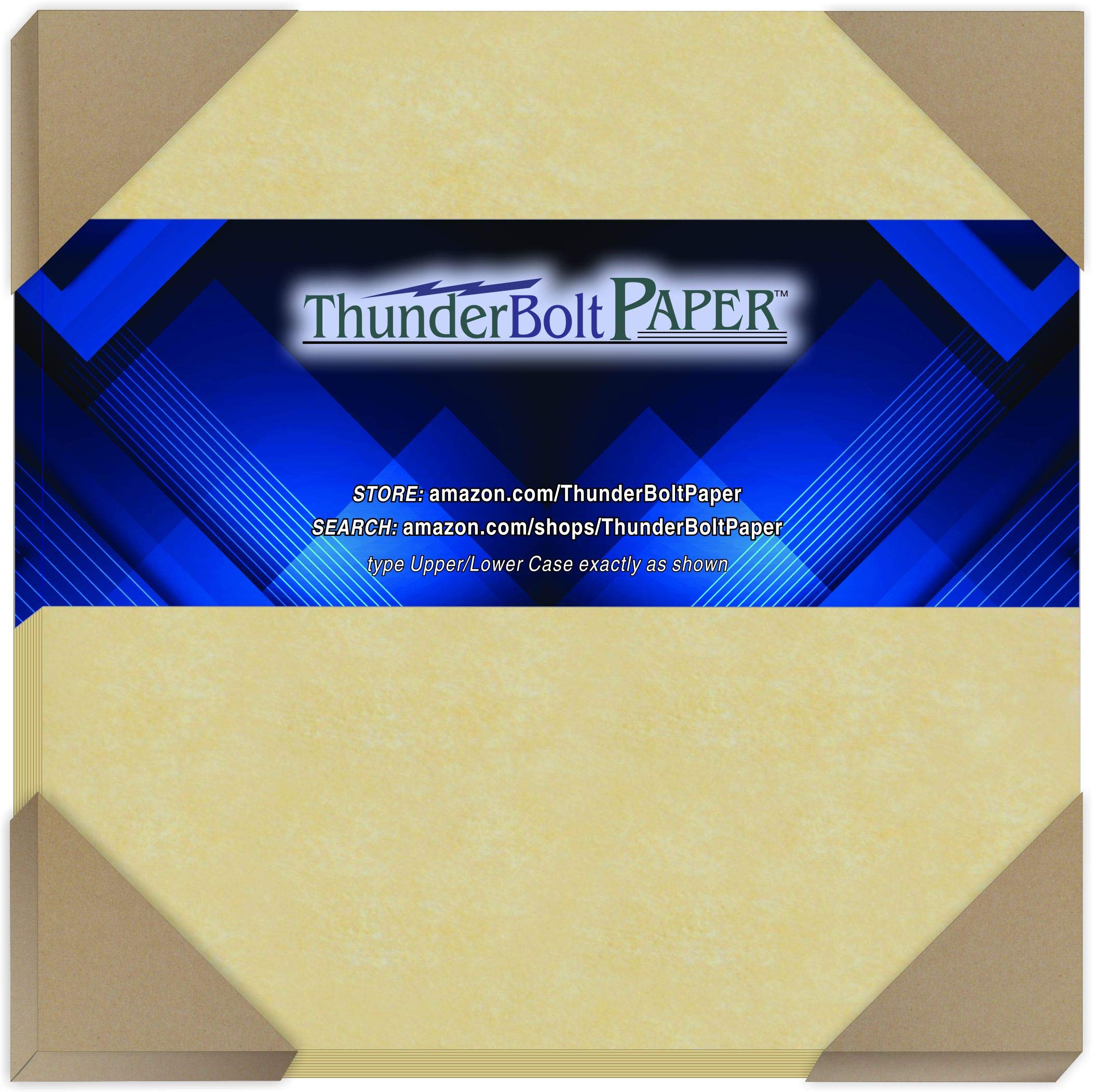 150 Gold Parchment Paper Sheets - 6x6 Inches, 65lb Cover Weight, Printable Cardstock for Scrapbooking, Invitations & DIY Crafts - Vintage Style Decorative Paper for Albums, Cards & Art Projects