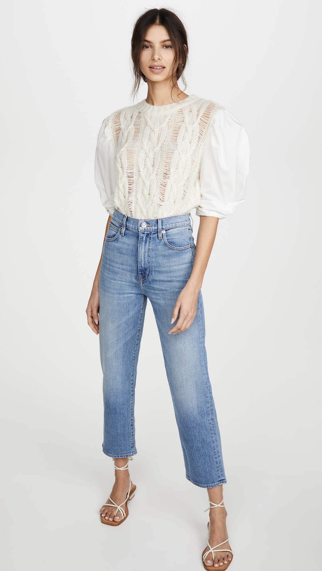 Women's High Waisted London Crop Jeans - Stretch Denim Skinny Jeans for Women | Casual & Party Wear | Perfect for Everyday Outfits and Night Out