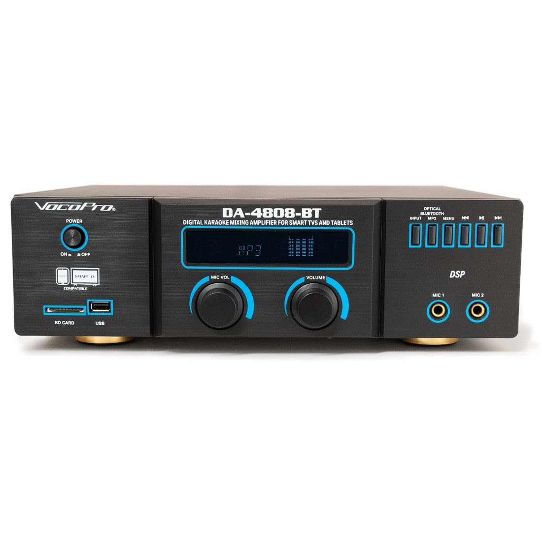 VocoPro Digital Karaoke Mixing Amplifier - Professional Bluetooth Audio System for Smart TVs, Tablets & Home Entertainment | Perfect for Parties, Bars & Family Singing Nights