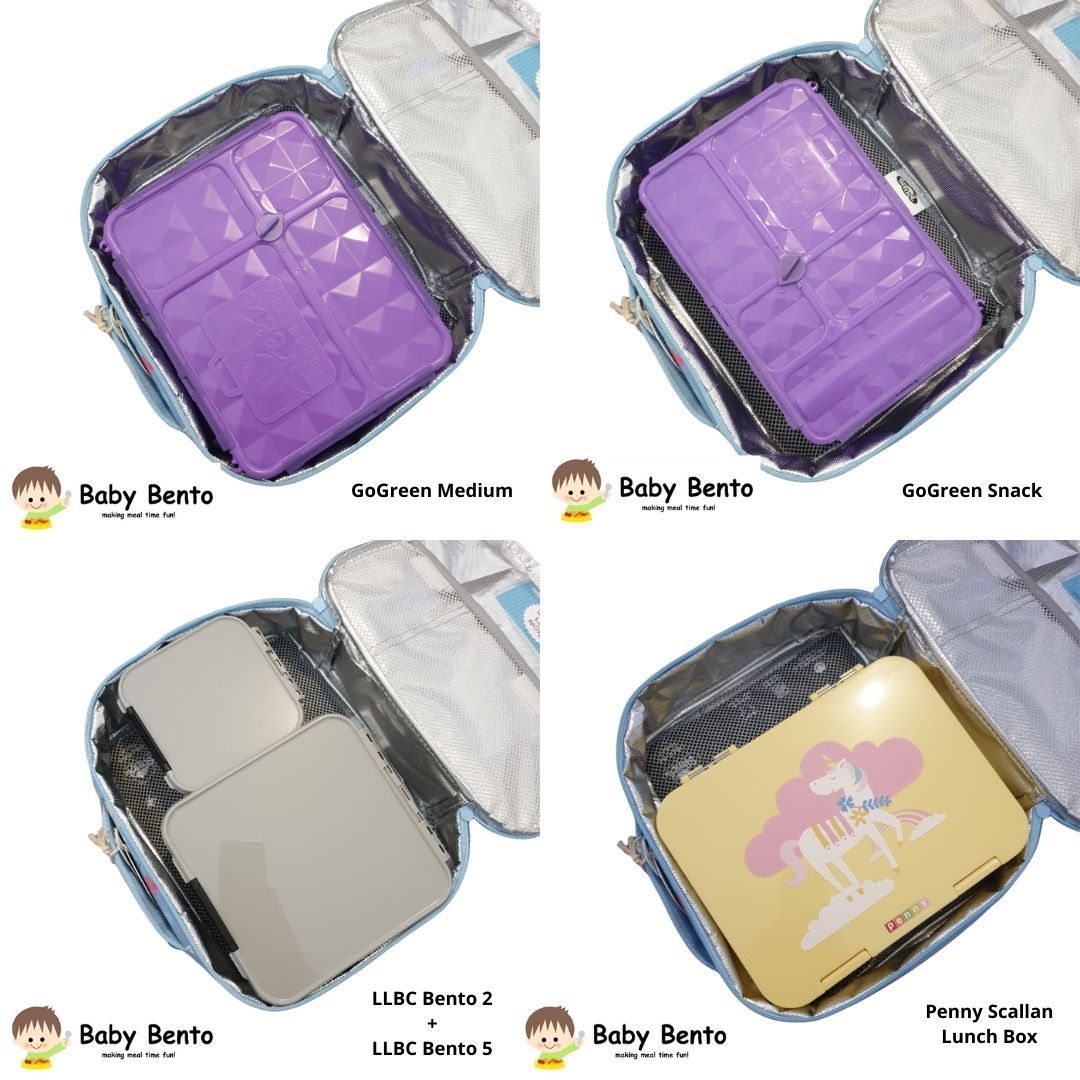Spencil Insulated Lunch Bag with Chill Pack - Galactic Glow | Leakproof Cooler Lunch Box for Work, School & Picnics | Perfect for Adults & Kids | BPA-Free & Eco-Friendly