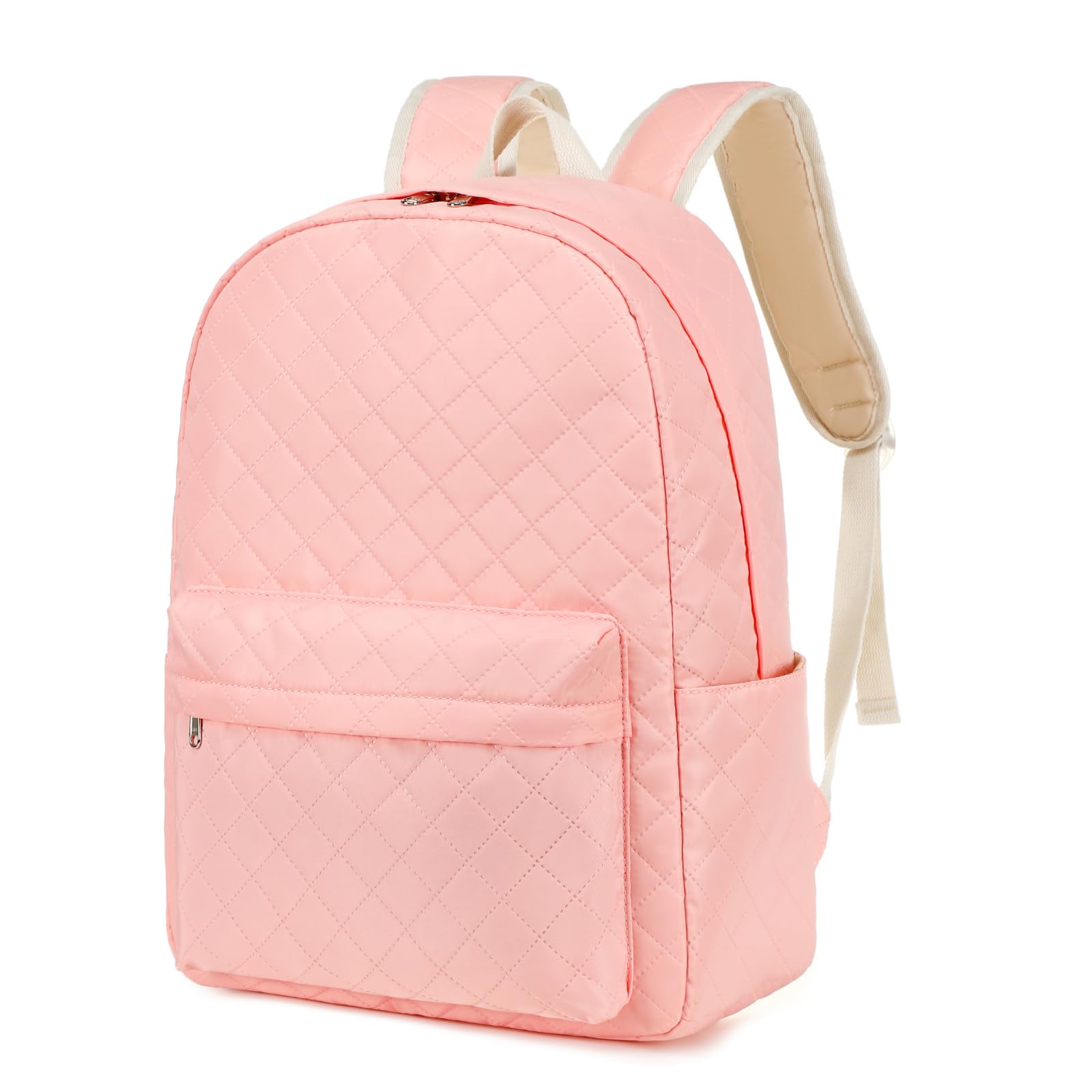 Natayoo Large Water Resistant Lightweight Backpack for Teen Girls - Pink School Bookbag with Laptop Compartment | Perfect for High School, College, Travel & Daily Use