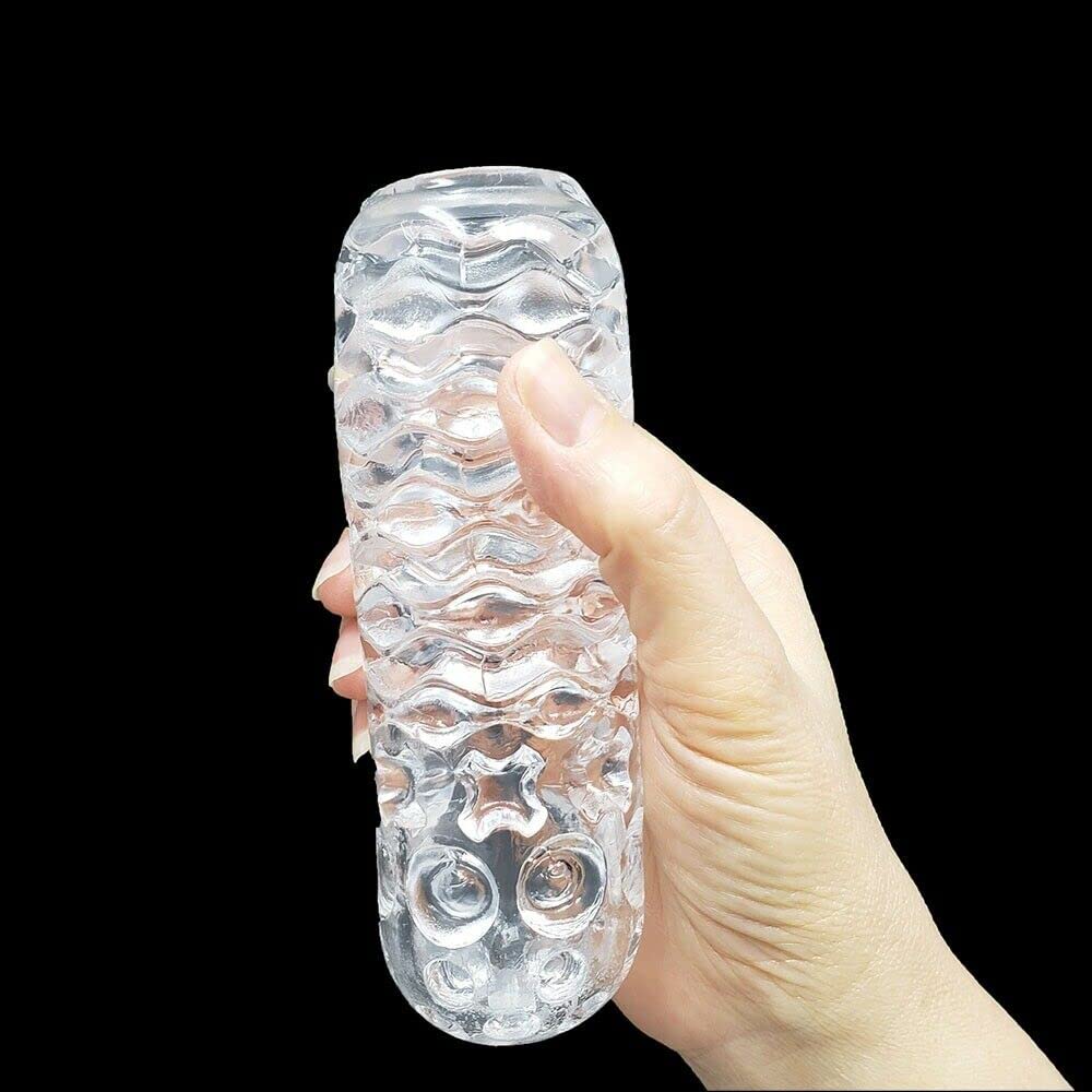 WALLER PAA Mini Ribbed Pocket Cock Stroker Sleeve - Male Masturbation Toy for Men | Discreet & Portable Pleasure for Travel, Solo Play & Couples Fun