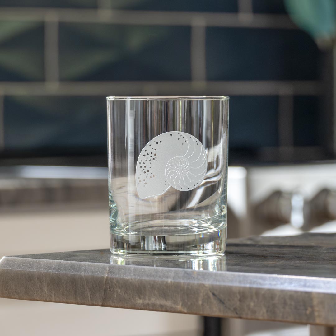 Premium Nautilus 13oz Double Old Fashioned Whiskey Glasses Set of 12 - Heavy Base Cocktail Glasses for Bourbon, Scotch & Whiskey - Perfect for Home Bars, Parties & Gifts