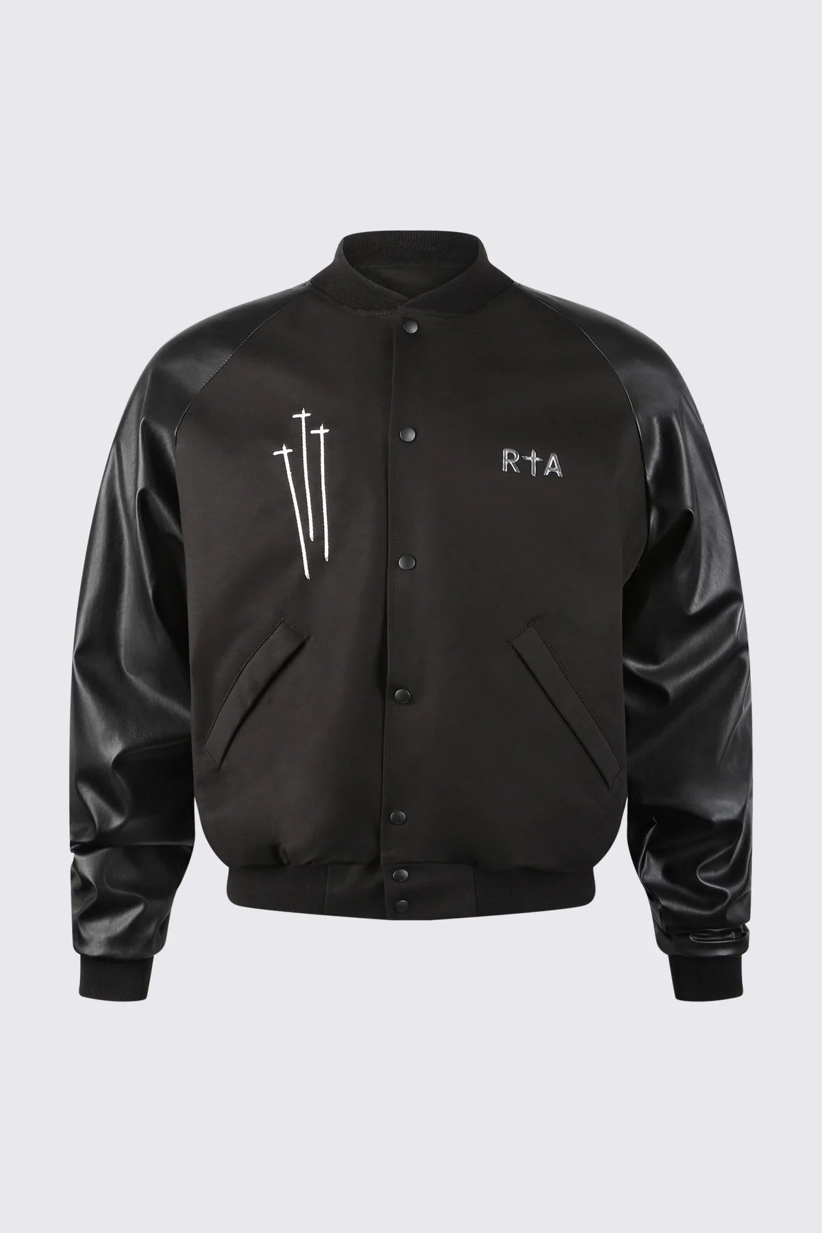 RtA Atticus Varsity Jacket - Vintage Style Baseball Jacket for Men | Fashionable Letterman Jacket for Casual Wear & Street Style Outfits