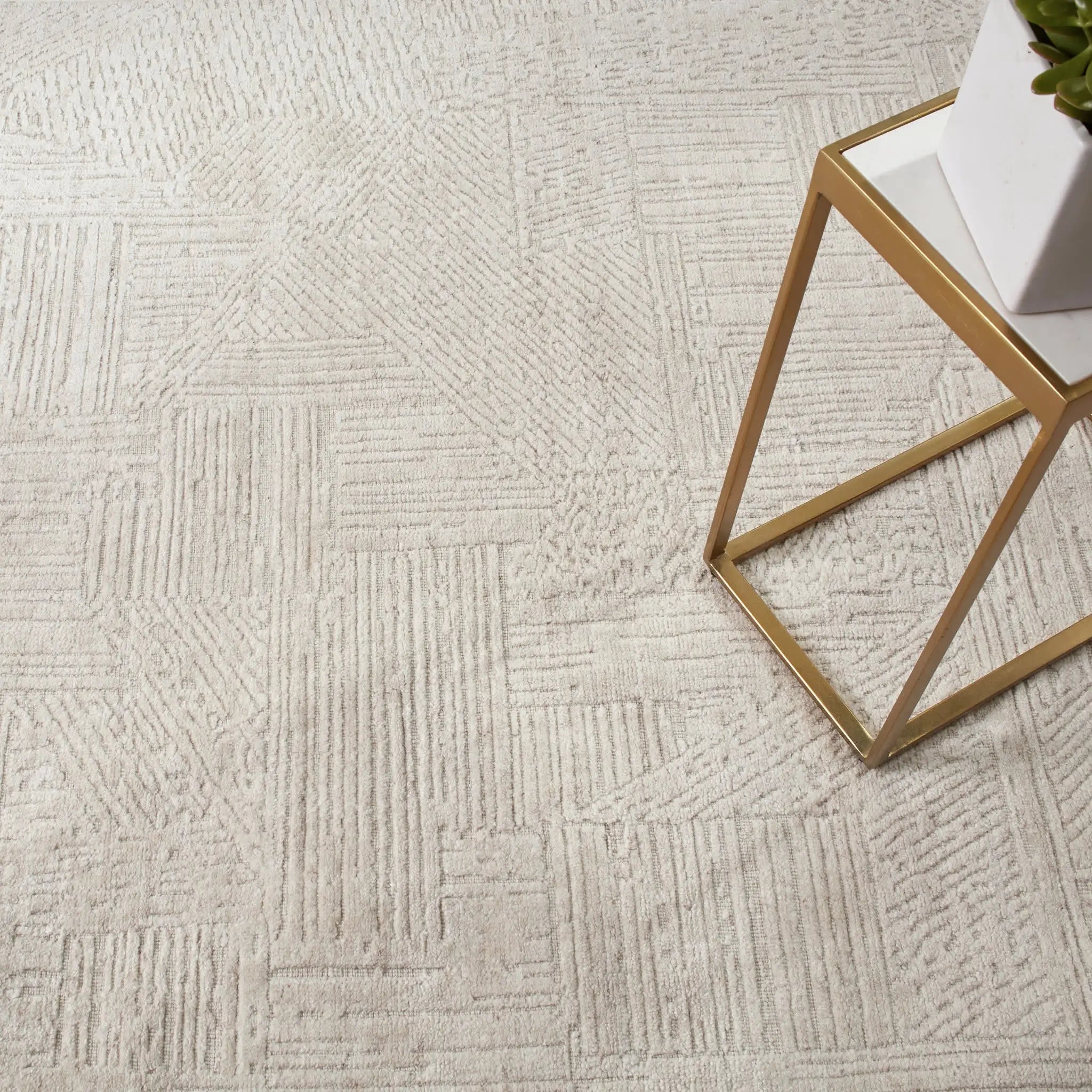 Dash & Albert Adrian Beige Handwoven Wool Rug - Soft & Durable 5'x8' Area Rug for Living Room, Bedroom & Home Decor | Eco-Friendly Natural Fiber