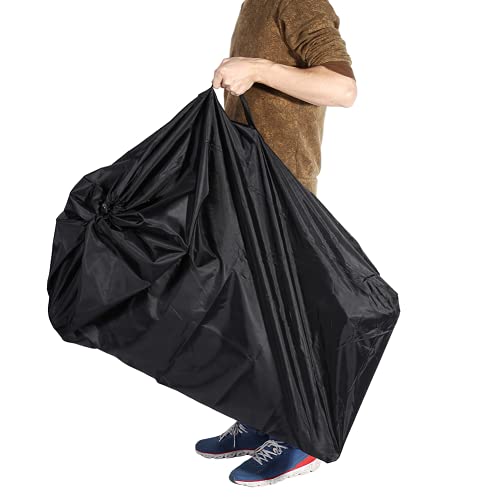 Foldable Black Oxford Baby Stroller Travel Bag - Waterproof & Dirt-Resistant for Infant Car Seats (117x53x33cm) - Perfect for Air Travel, Road Trips & Daily Outings