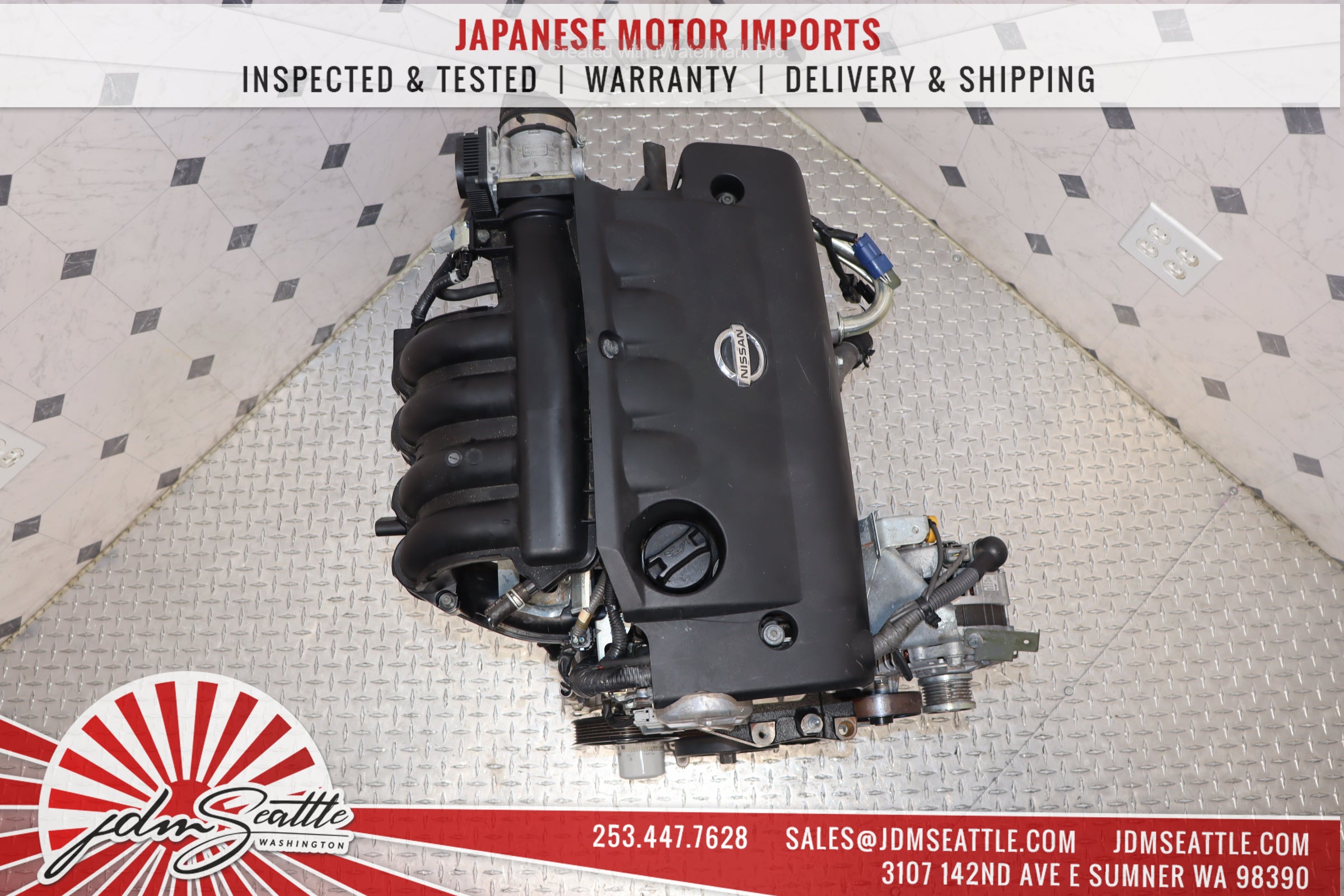 JDM QR25DE 2.5L DOHC Engine for 2002-2006 Nissan Altima & Sentra - High Performance Replacement Motor - Perfect for Engine Swap & Car Restoration Projects
