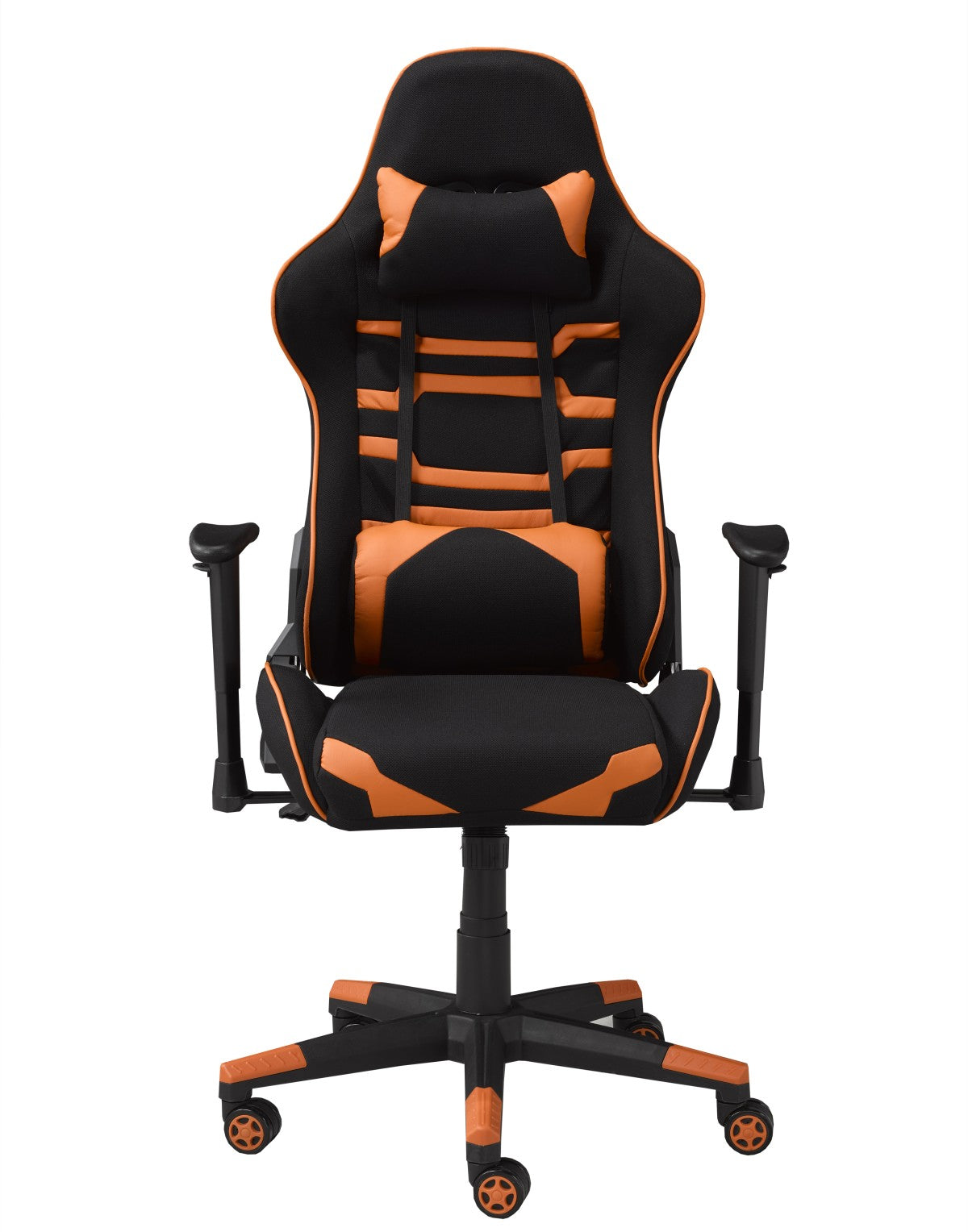 Premium Gaming Desk & Chair Set - Ergonomic Orange & Black Computer Desk for Gamers - Perfect for PC Gaming, Streaming & Home Office Setup