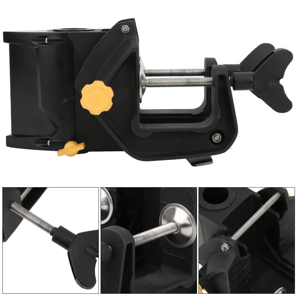 **Black Outboard Motor Bracket - Heavy Duty Electric Thruster Mount for Boats & Kayaks - Perfect for Marine Engine Auxiliary Support & Water Sports**