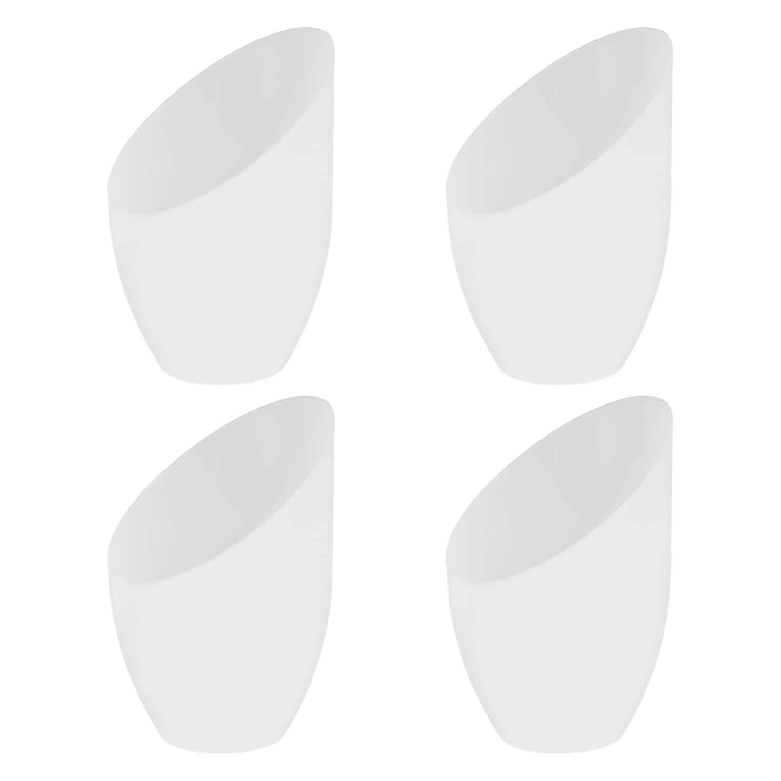 NOLITOY 4-Pack White Plastic Horseshoe Lamp Shades Replacement - 3cm/1.18in Hole Diameter for Multi-Head Floor Lamps - Perfect for Bedroom, Living Room & Office Lighting Decor