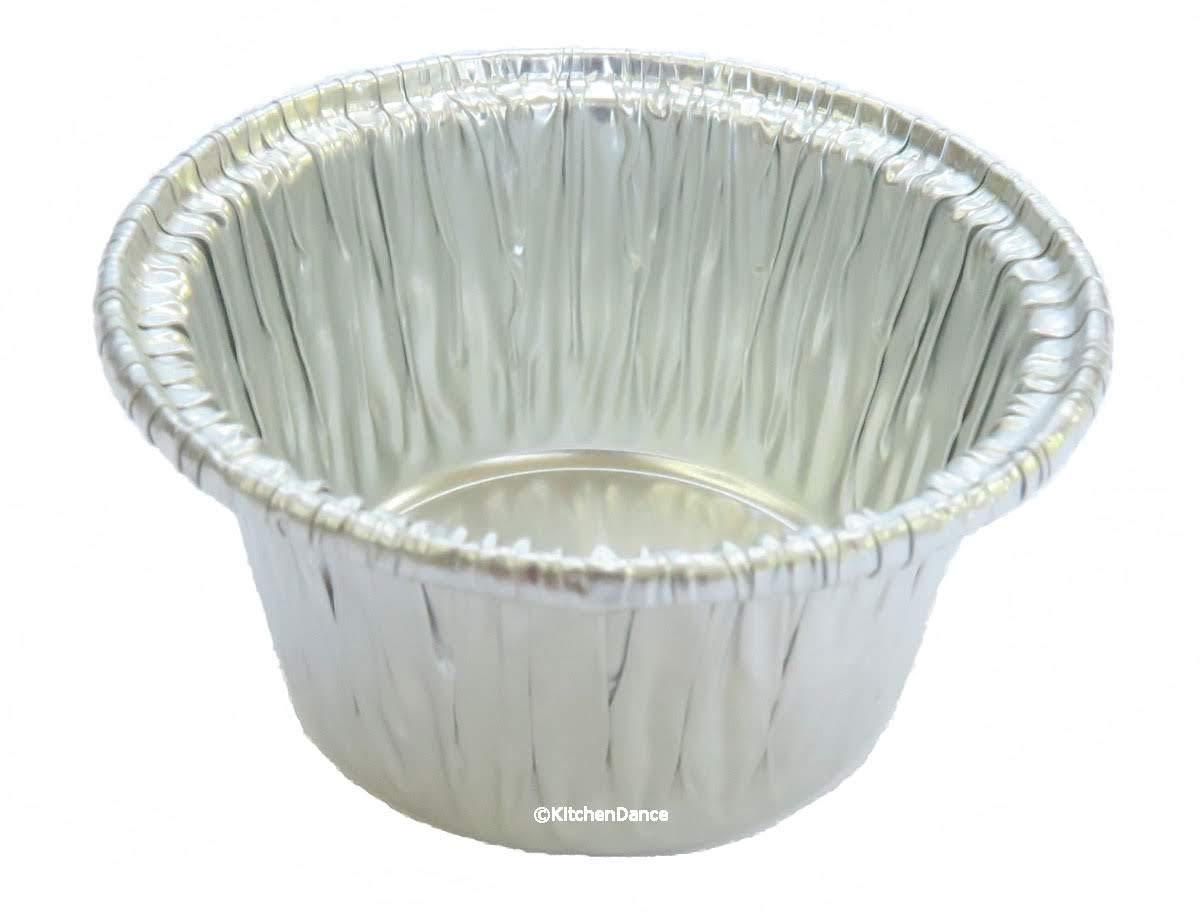 KitchenDance 2oz Disposable Aluminum Foil Ramekin Cups - Heavy Duty Round Baking Pans for Desserts, Flan, Food Prep & Storage - Oven Safe Mini Containers (500-Pack) - Perfect for Parties, Catering & Home Baking
