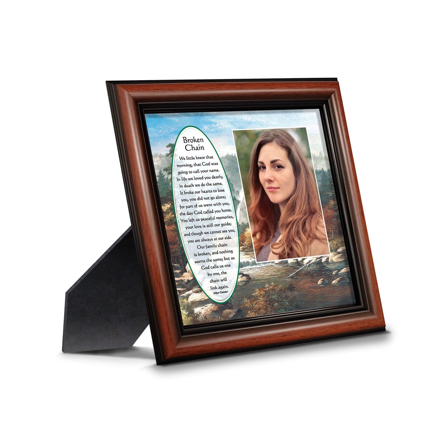Broken Chain Memorial Picture Frame - Sympathy Gift for Loved Ones - Home Décor for Remembrance