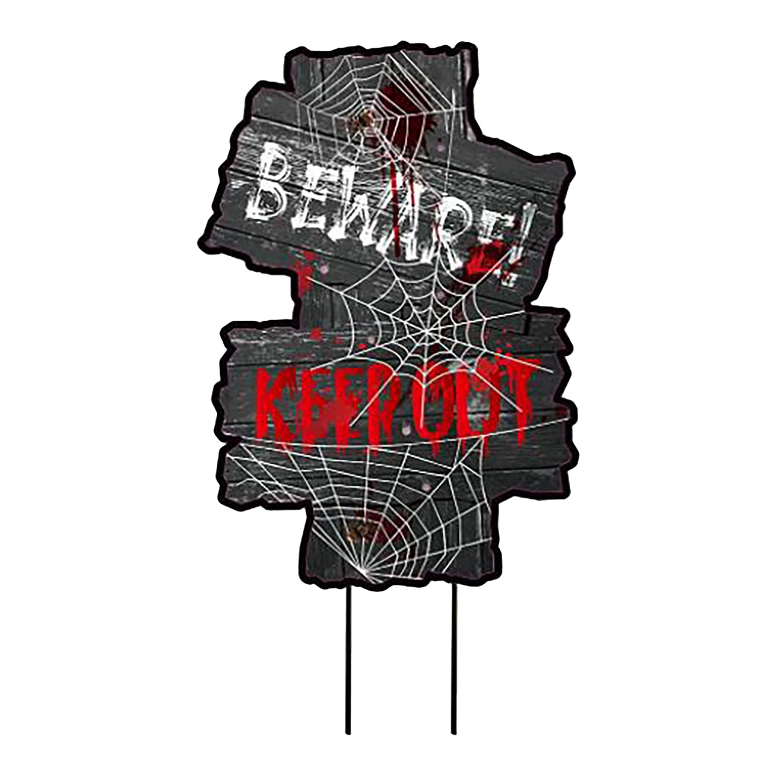 KLPSQP Halloween Ghost Garden Decorations - Spooky Card Inserts for Outdoor & Indoor Halloween Party Decor