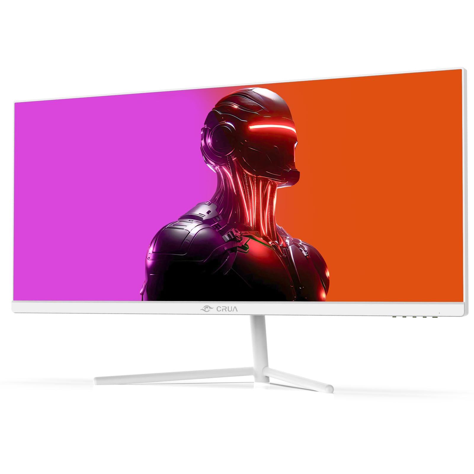 CRUA 30 Inch Ultra-Wide Gaming Monitor - 200Hz Refresh Rate, 21:9 WFHD (2560x1080) IPS Display, 99% sRGB, AMD FreeSync, HDMI 2.0 & DP 1.4 - Wall Mountable & Tilt Adjustable - Perfect for Esports, Streaming & Multi-Tasking