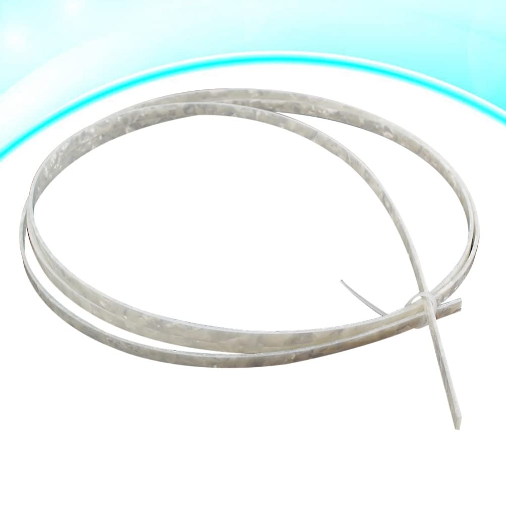 2-Pack 6mm Guitar Purfling and Binding Strips - White Acoustic Guitar Sidebar for Bass & Electric Guitars - Perfect for DIY Guitar Repair & Customization