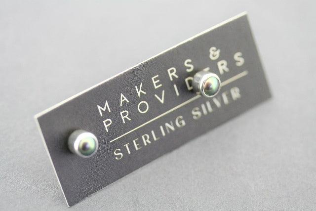 4mm Silver Stud Earrings with Black Pearl - Elegant Jewelry for Women, Perfect for Parties, Weddings & Everyday Wear