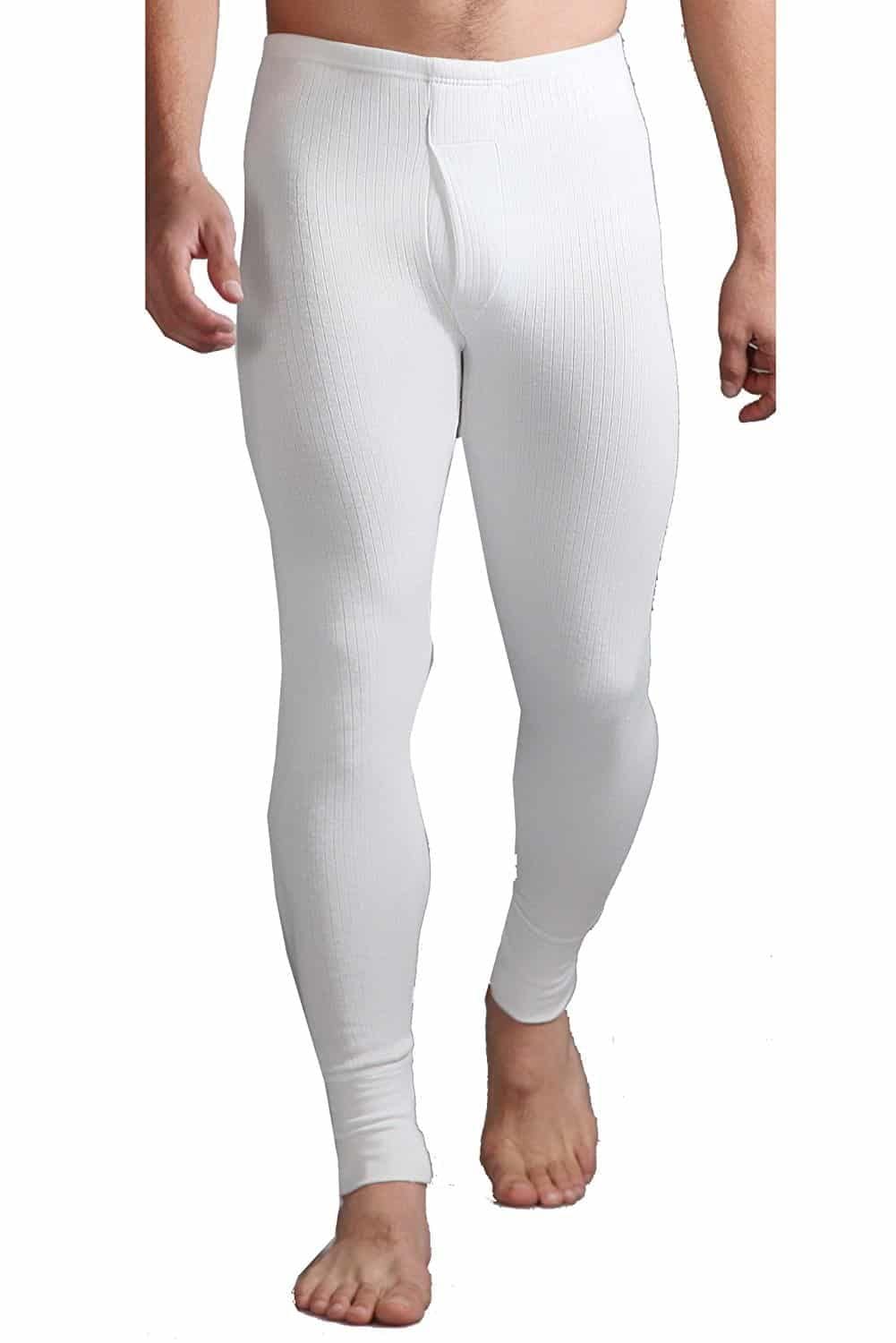 Men's 100% Ultra Pure Cotton Thermal Underwear - Heavyweight 240 GSM Soft Long Johns for Cold Weather | Winter Base Layer for Outdoor Activities & Work