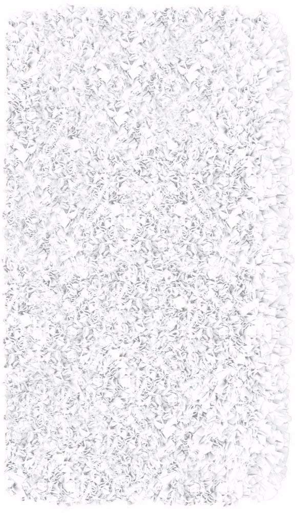 Fluffy Shaggy White Area Rug 22