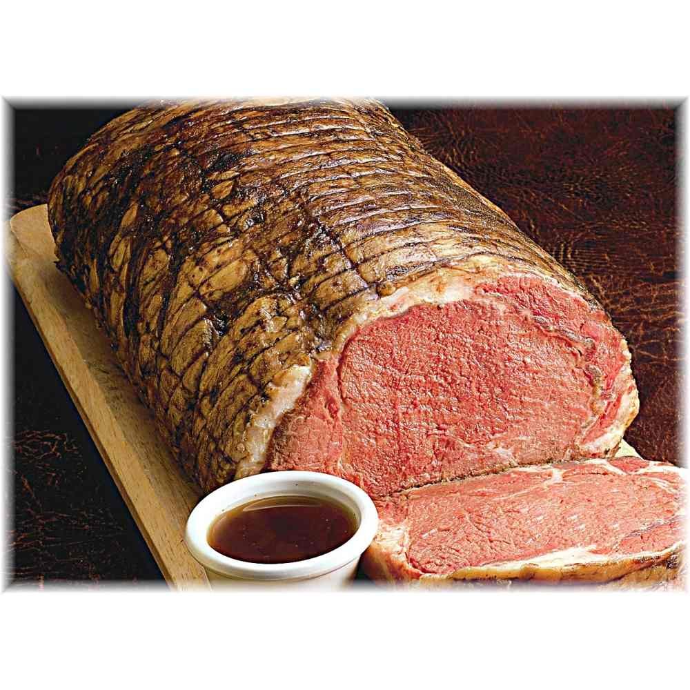 Ada Valley Gourmet Foods Premium No Roll Cooked Rare Half Prime Beef Rib - 7.5 lbs (2-Pack Case) | Perfect for BBQ, Grilling & Special Occasions