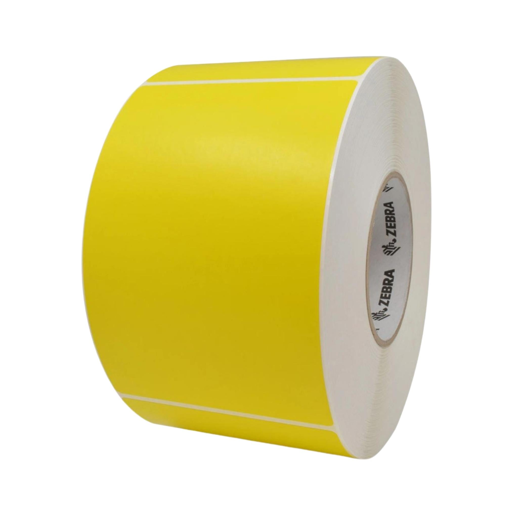 Zebra Pantone Yellow Z Perform 2000T Thermal Labels 4x6 Inch - 1000 Labels per Roll (4 Pack) - Ideal for Shipping, Inventory & Barcode Labeling in Warehouses & Retail Stores
