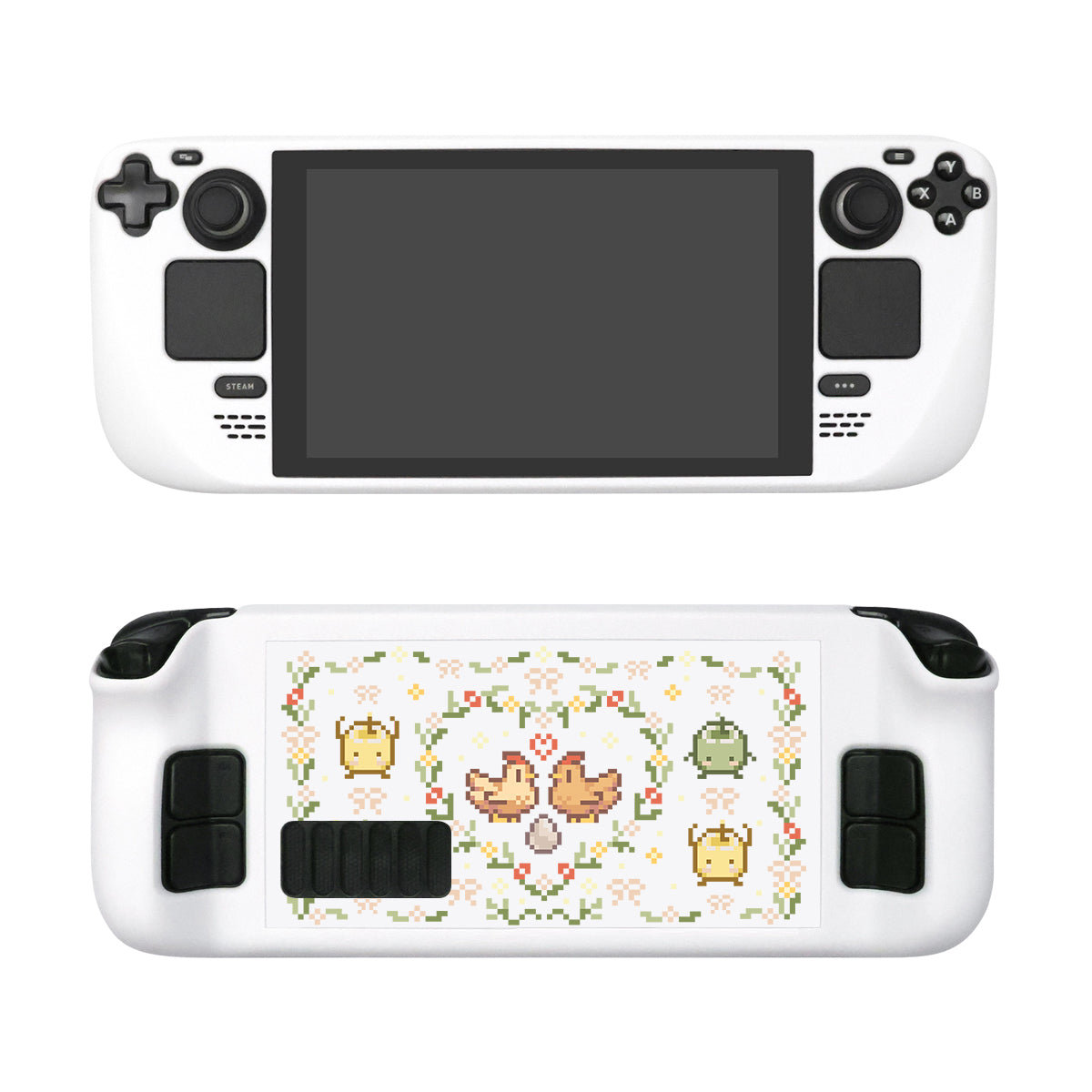 Stardew Valley Chicken Love Themed Steam Deck Case - Protective Cover for Gaming on the Go, Travel & Commute