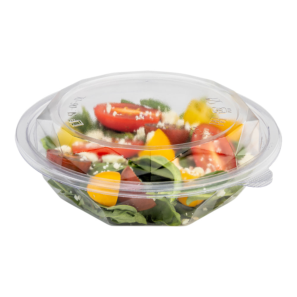 Eco-Friendly Round Clear PLA Plastic Lids for 12 & 16 oz Takeout Bowls - Compostable & Sustainable Food Containers (500 Count Box) - Perfect for Restaurants, Cafes & Meal Prep