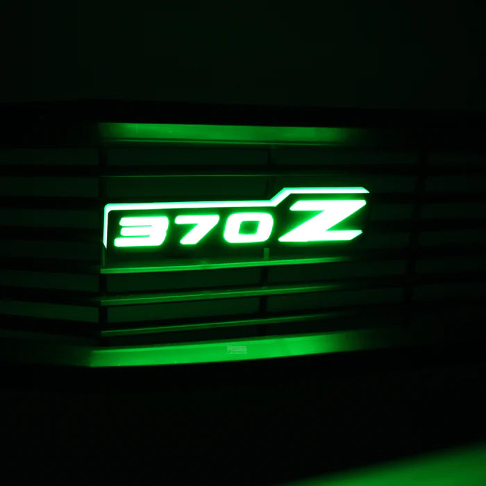 Nissan 370Z LED Emblem Badge - Multicolor RGB Flow Lighting for Custom Car Styling - Perfect for Night Driving & Car Shows