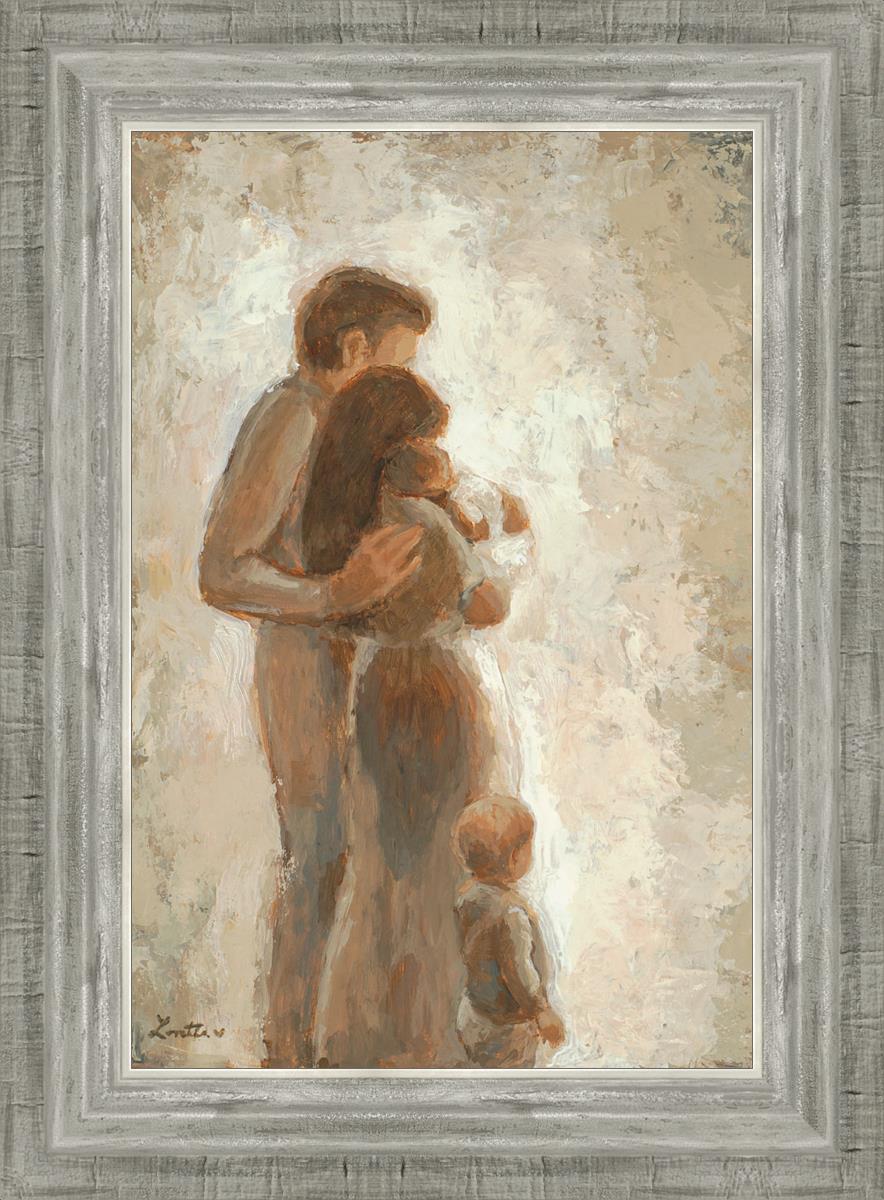 Family Looking Towards the Light - Inspirational Wall Art for Home Decor | Motivational Canvas Print for Living Room, Bedroom & Office | Perfect Gift for Family & Friends