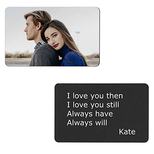 Black: Full Color Photo Printing + Text Engraving