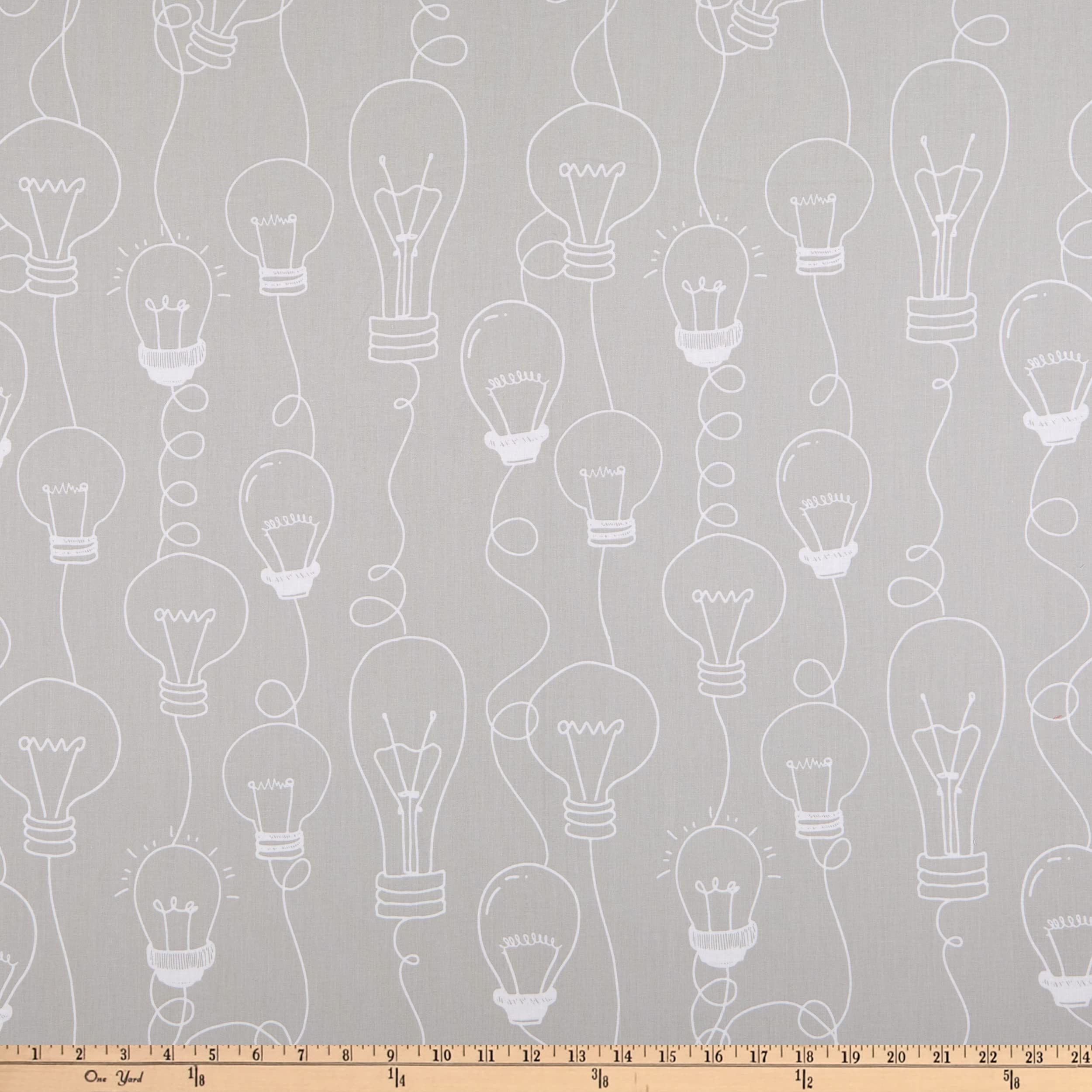 Riley Blake Coffee Chalk Bulbs Taupe Fabric by The Yard - Premium Cotton Fabric for Quilting, Sewing & DIY Crafts - Perfect for Home Decor, Apparel & Upholstery Projects