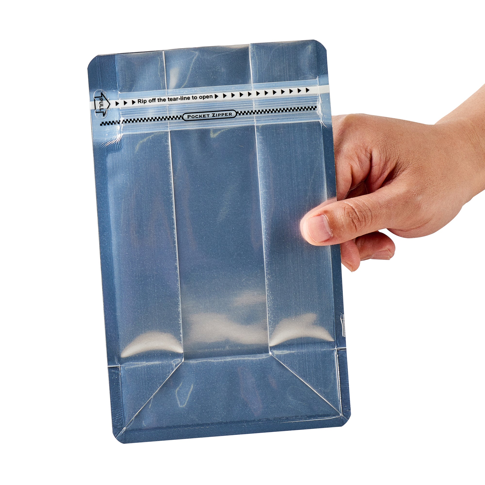Black Plastic Medium Snack Bags - Double Seal, Rip Lock, Heat Sealable (8x5x3.25 Inches) - 100 Count Box | Perfect for Food Storage, Meal Prep & Travel Snacks