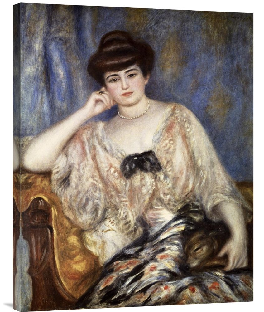 Pierre Auguste Renoir Misia Natanson Gallery Wrap Giclee Canvas Wall Art Print - Handmade Oil Painting Reproduction - Perfect for Living Room, Bedroom & Office Decor