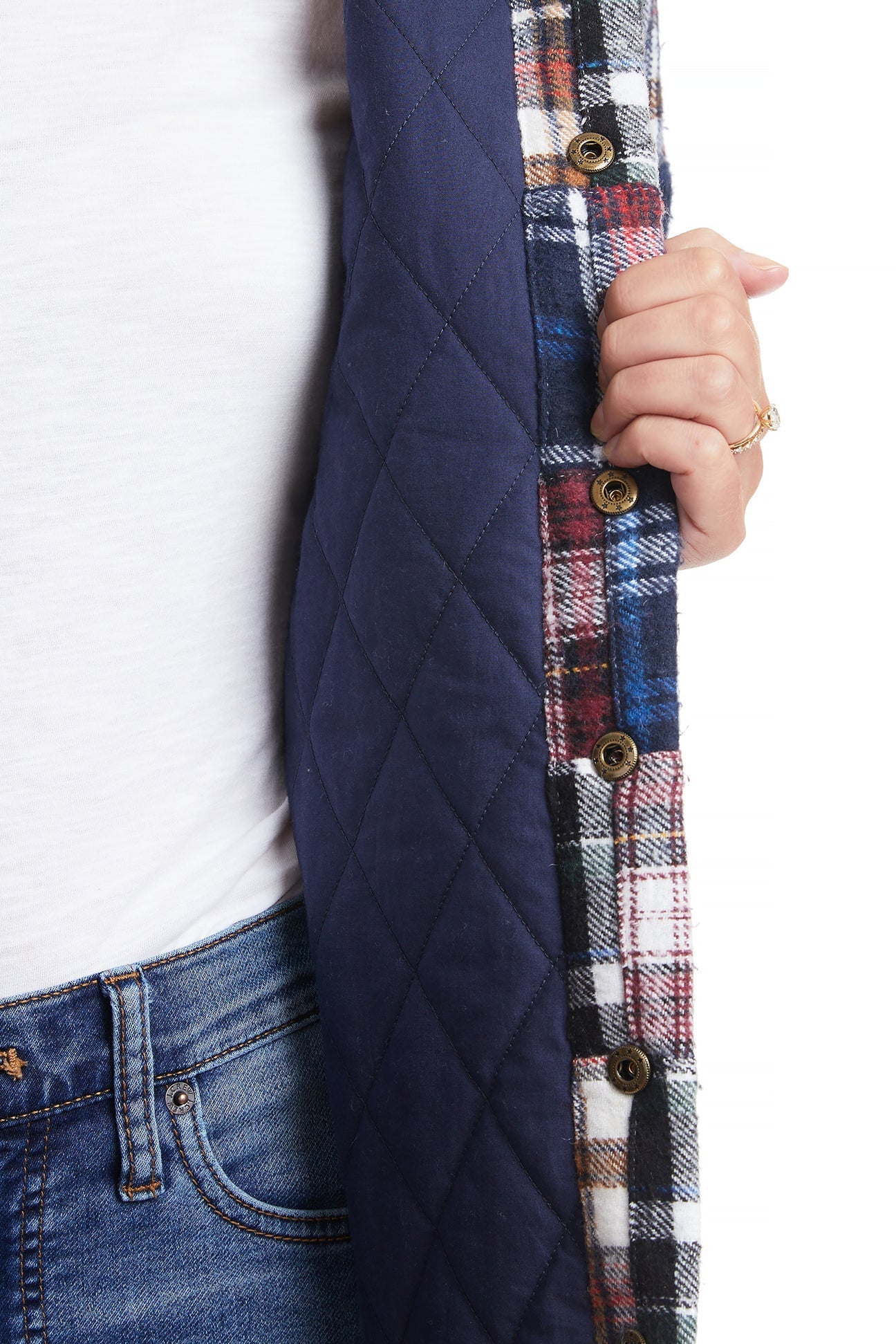 Women's Flannel Shacket with Colorado Patch - Cozy Madras Plaid Overshirt for Fall & Winter Layering | Perfect for Outdoor Adventures & Casual Wear