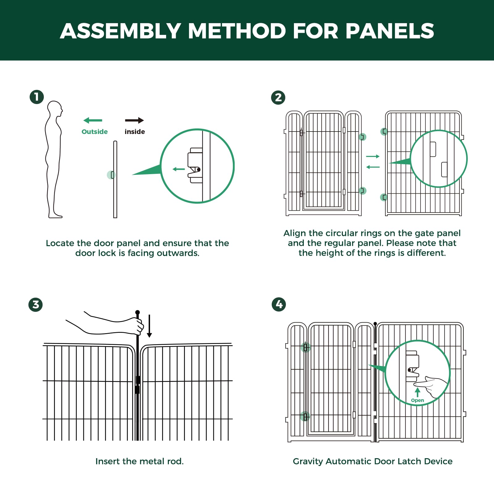 **Extra Wide Adjustable Dog Gate for Large Dogs - 219-Inch Width, 40