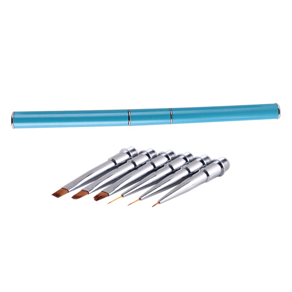 HEALLILY 10-Piece Nail Art Brush Set - Professional Dotting Pens, Liner Brushes & Detachable Nail Drill Pens for DIY Manicure, Gel Polish & Acrylic Nail Designs - Perfect for Home Salon, Nail Art Beginners & Professional Use