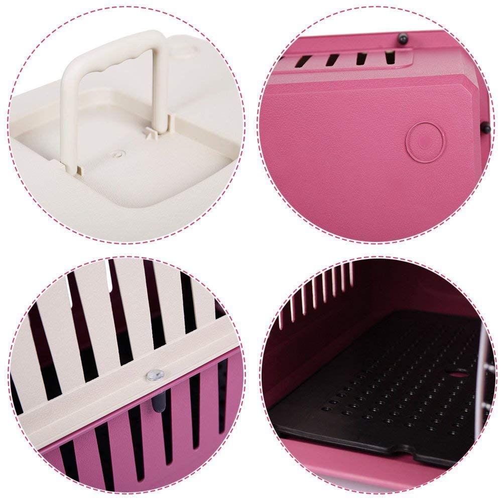 Portable Pet Airline Carrier Box - Lightweight Travel Cage for Dogs, Cats, Rabbits & Hamsters | Small, Medium & Large Sizes | Perfect for Air Travel, Road Trips & Outdoor Adventures