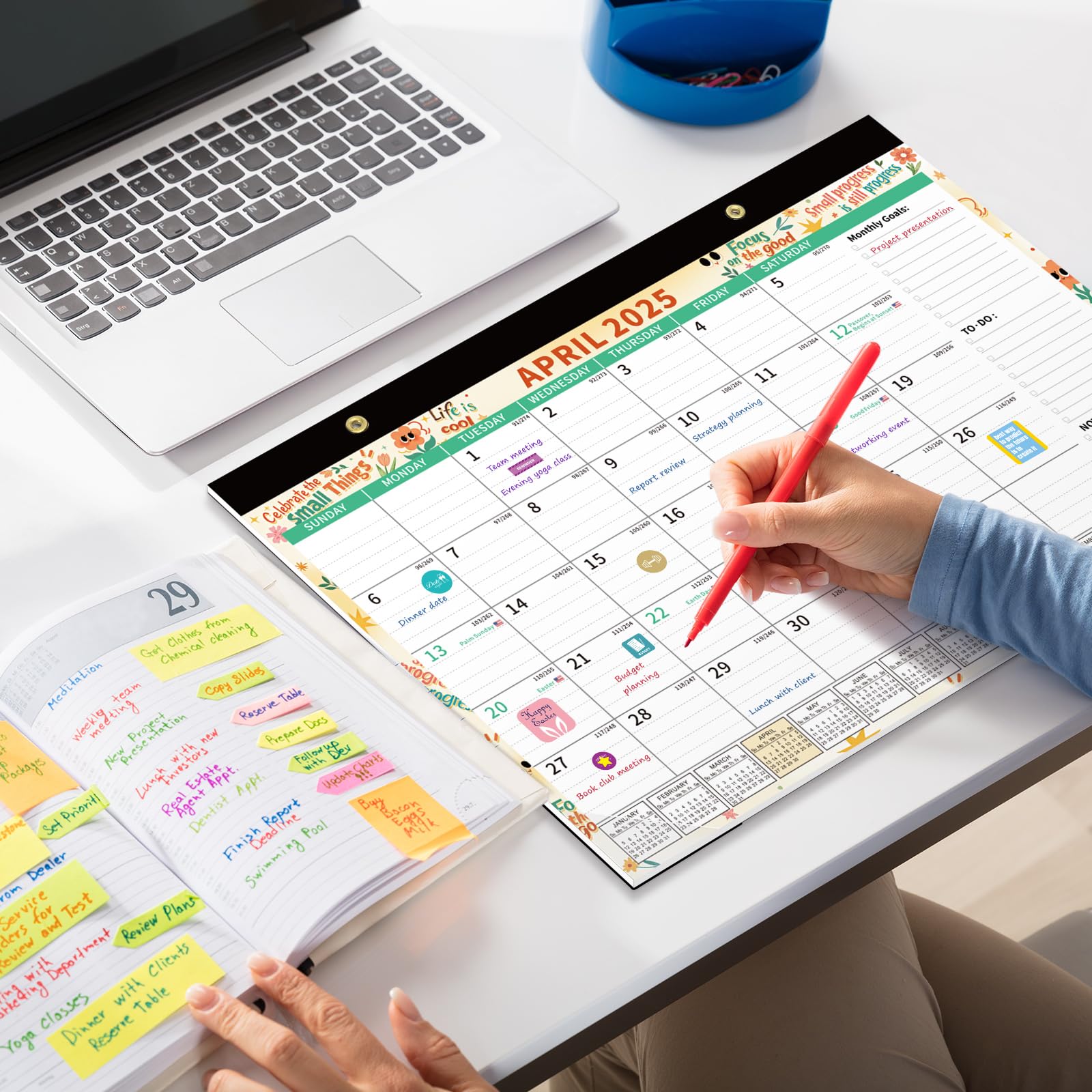 2025-2026 18-Month Desk Calendar Planner | Jan 2025 - Jun 2026 | 17