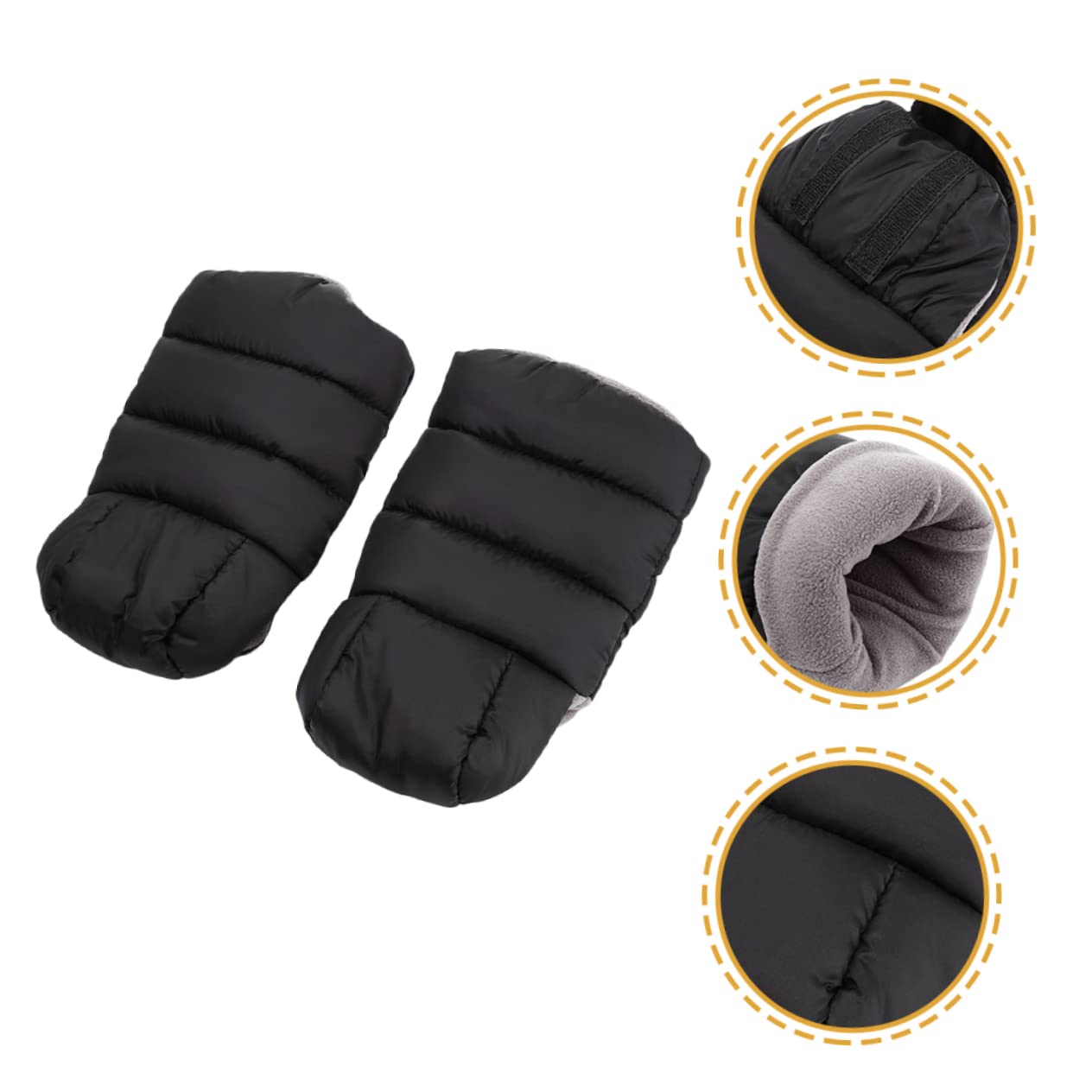 Wakauto 5 Pairs Stroller Gloves for Baby - Windproof Winter Hand Muffs to Keep Baby Warm in Carriage - Perfect for Cold Weather Strolls, Outdoor Walks and Winter Baby Protection